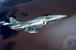 EUROFIGHTER DA 2 during flight trials in 1999 prior to acceptance. - Photo: Sgt Jack Pritchard, RAF/MOD