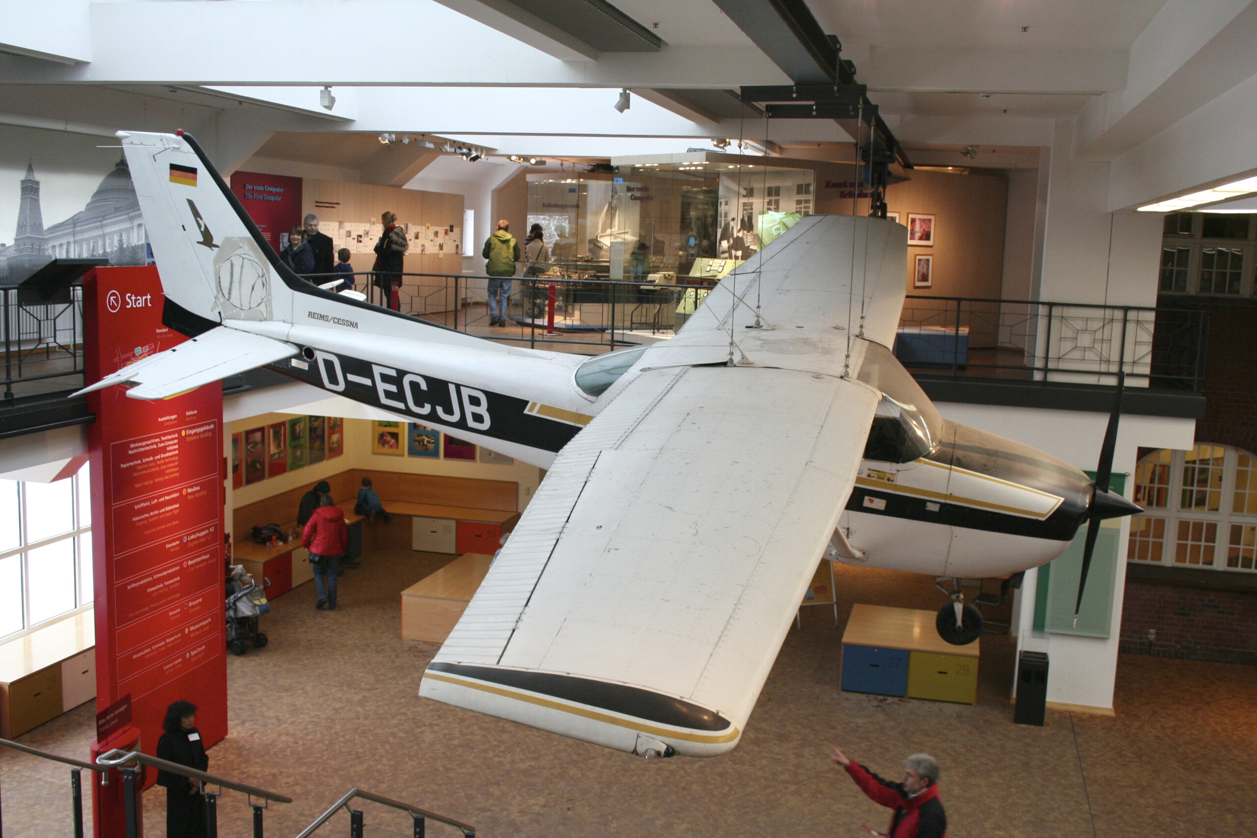 Matthias Rust Cessna 172 D-ECJB displayed at German Museum of Technology Berlin