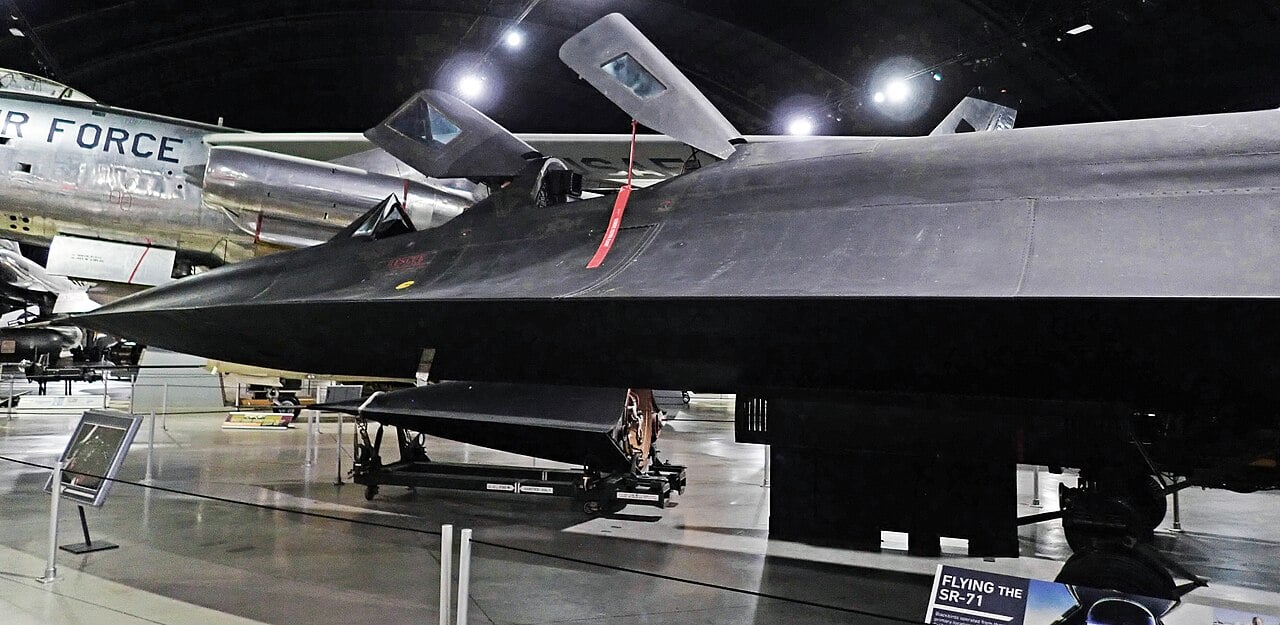 Avión de reconocimiento estratégico Lockheed SR-71 Blackbird de la Fuerza Aérea de los Estados Unidos