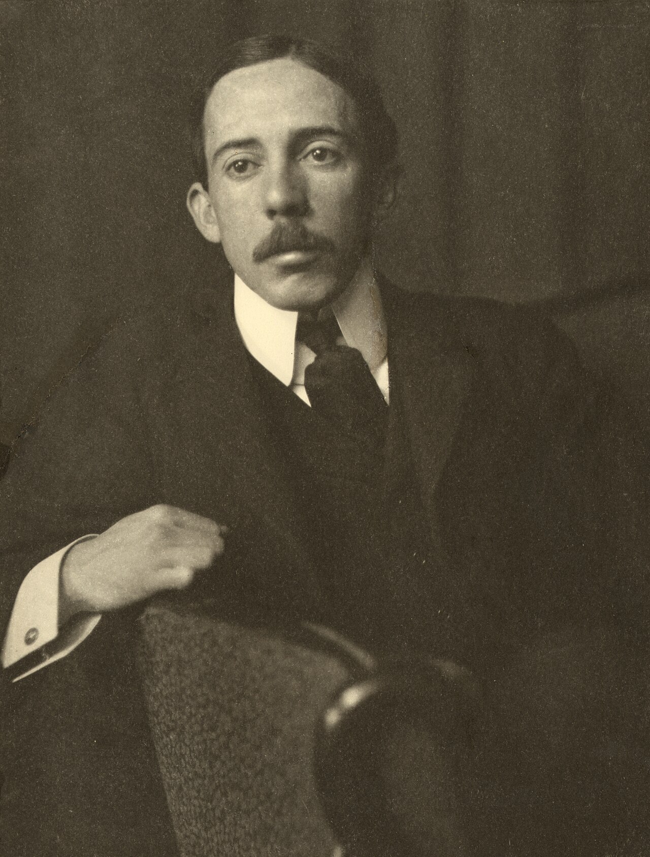 Alberto Santos-Dumont — the Brazilian-born French aviation pioneer who flew his airship around the Eiffel Tower in 1901 and made the first European-witnessed heavier-than-air flight in 1906