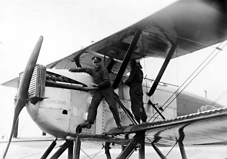 douglas-world-cruiser-chicago-1924-first-round-world-flight The Douglas World Cruiser "Chicago" — one of two aircraft that completed the first circumnavigation of the globe by air in 1924