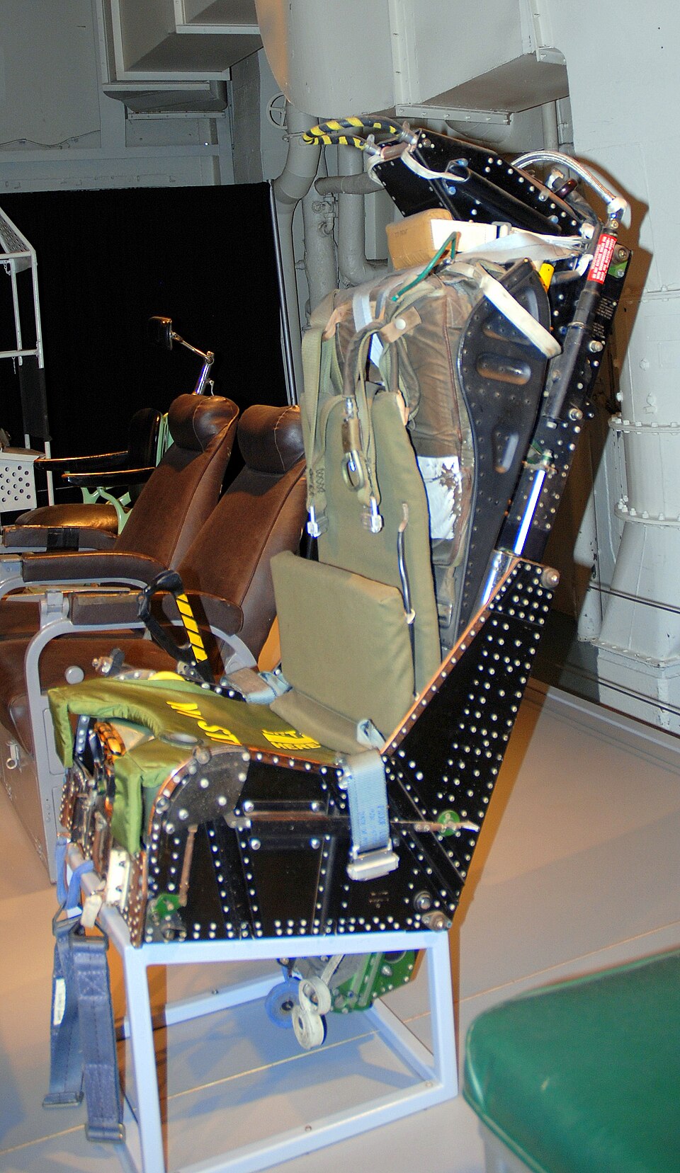 Asiento eyectable Martin Baker, piloto de caza