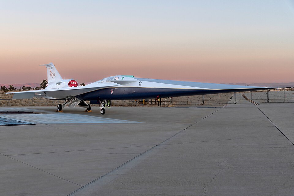 Aeronave experimental supersónica silenciosa X-59 QueSST de la NASA