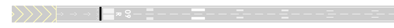 Runway threshold markings diagram