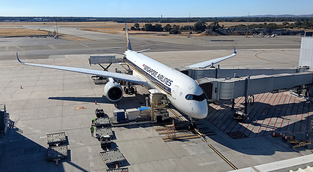 Carga de mercancías del Airbus A350