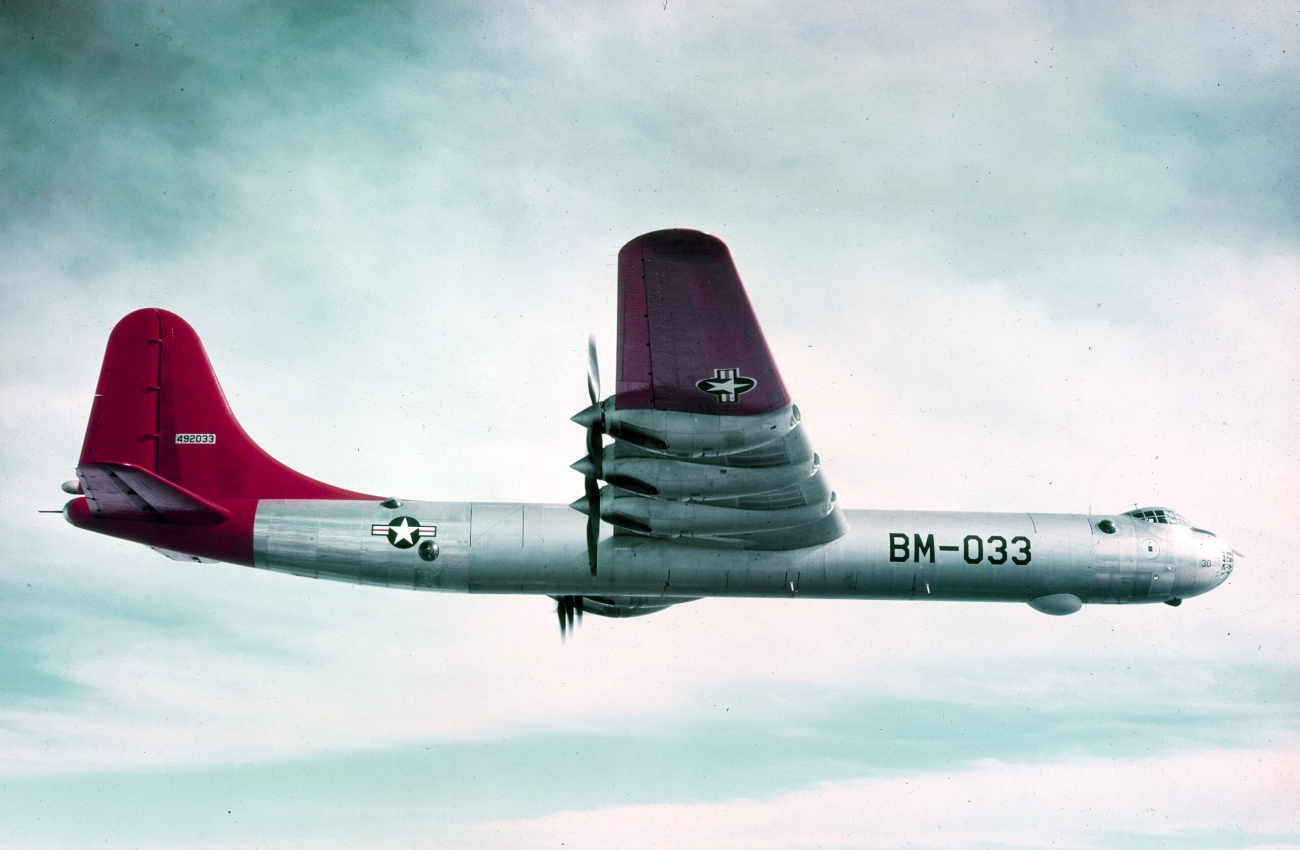 B-36B Peacemaker in flight, 1949