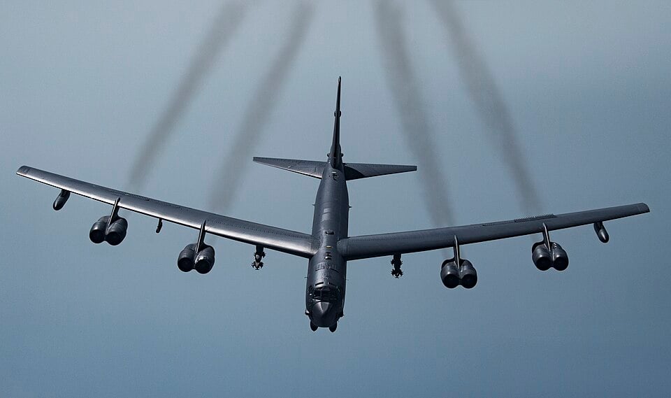 B-52H Stratofortress im Flug über dem Persischen Golf, 2019