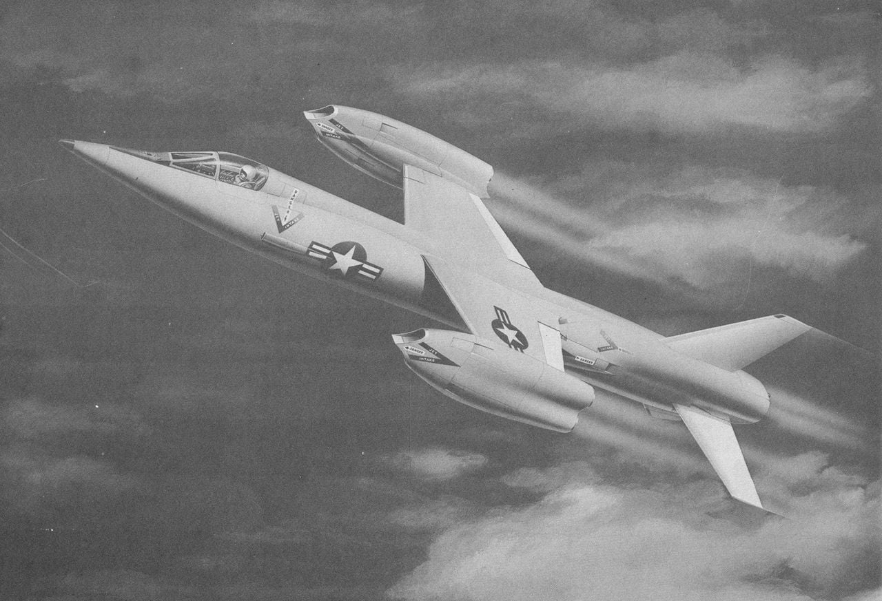 Maquette du chasseur VTOL Bell XF-109 D 188 Mach 2