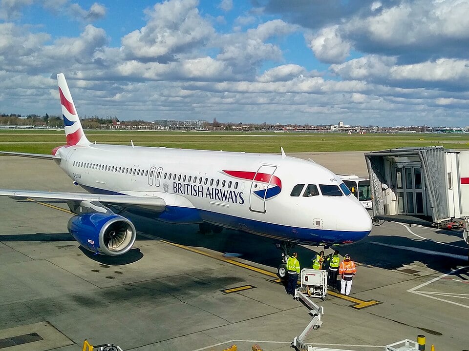 British Airways A320neo am Terminal 5 in Heathrow