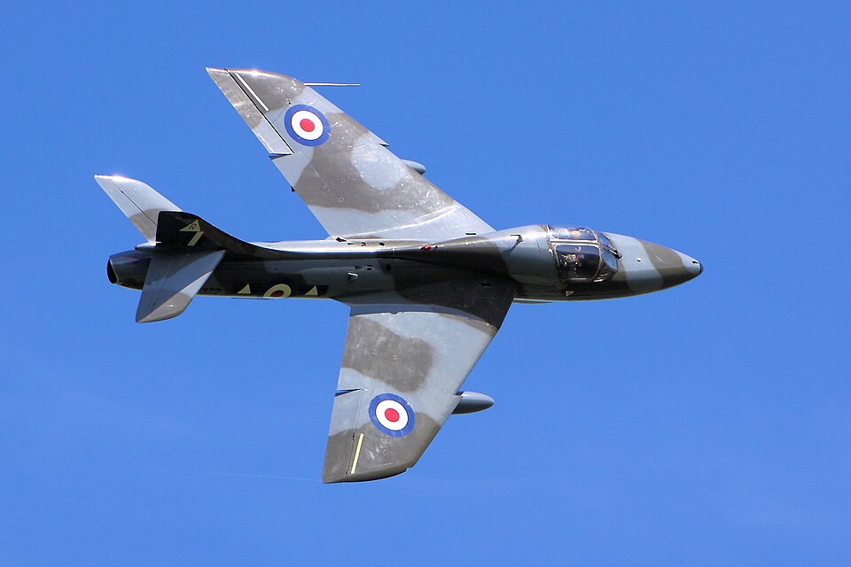 Fly the Hawker Hunter in the Swiss Alps