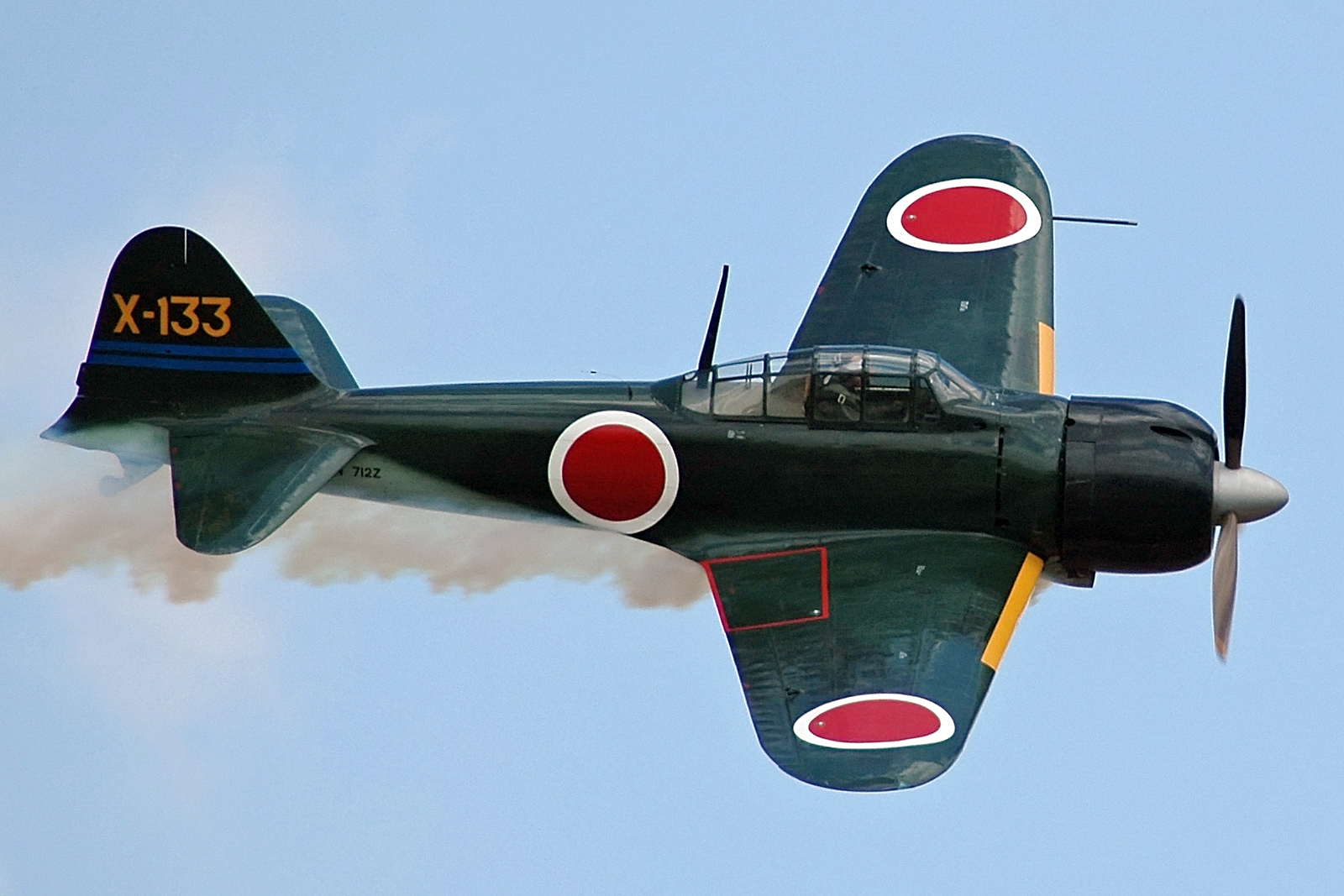 Mitsubishi A6M Zero — without self-sealing tanks