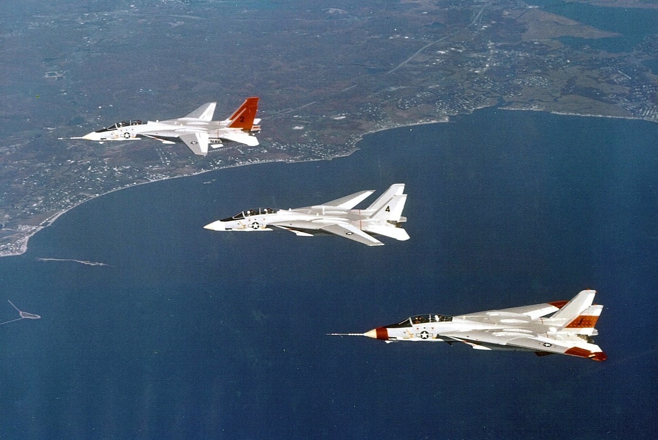 Prototipos del F-14 Tomcat en vuelo, 1972