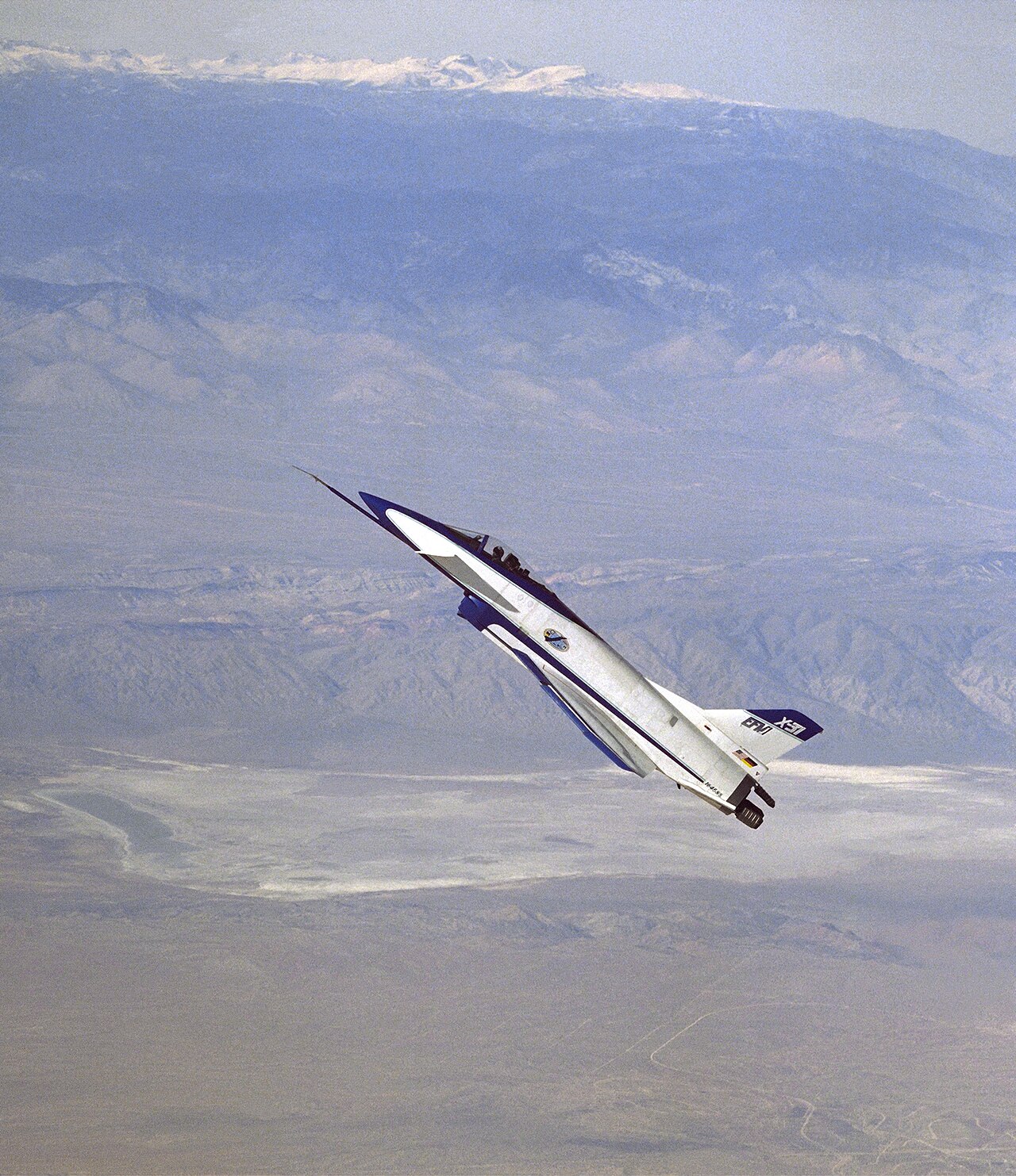 X-31 at high angle of attack