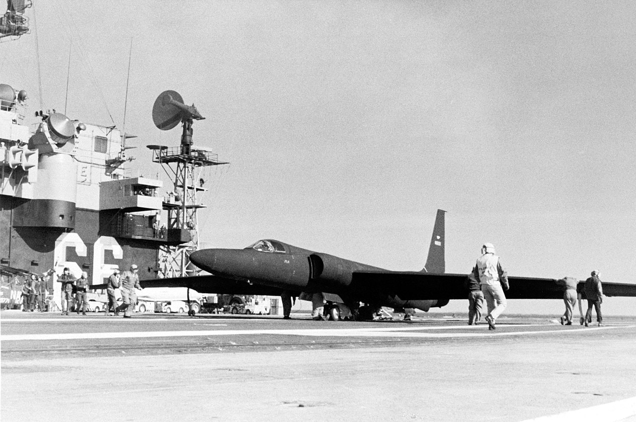USS America with U-2 on deck