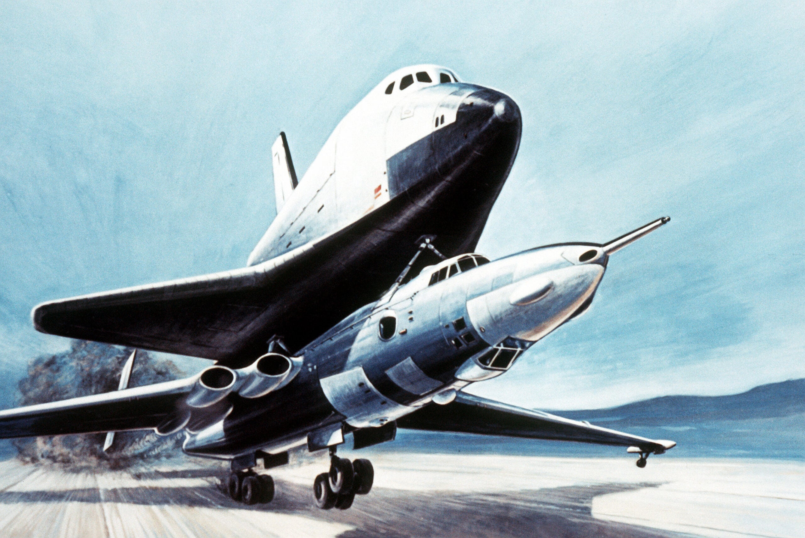 Buran shuttle atop a VM-T Atlant