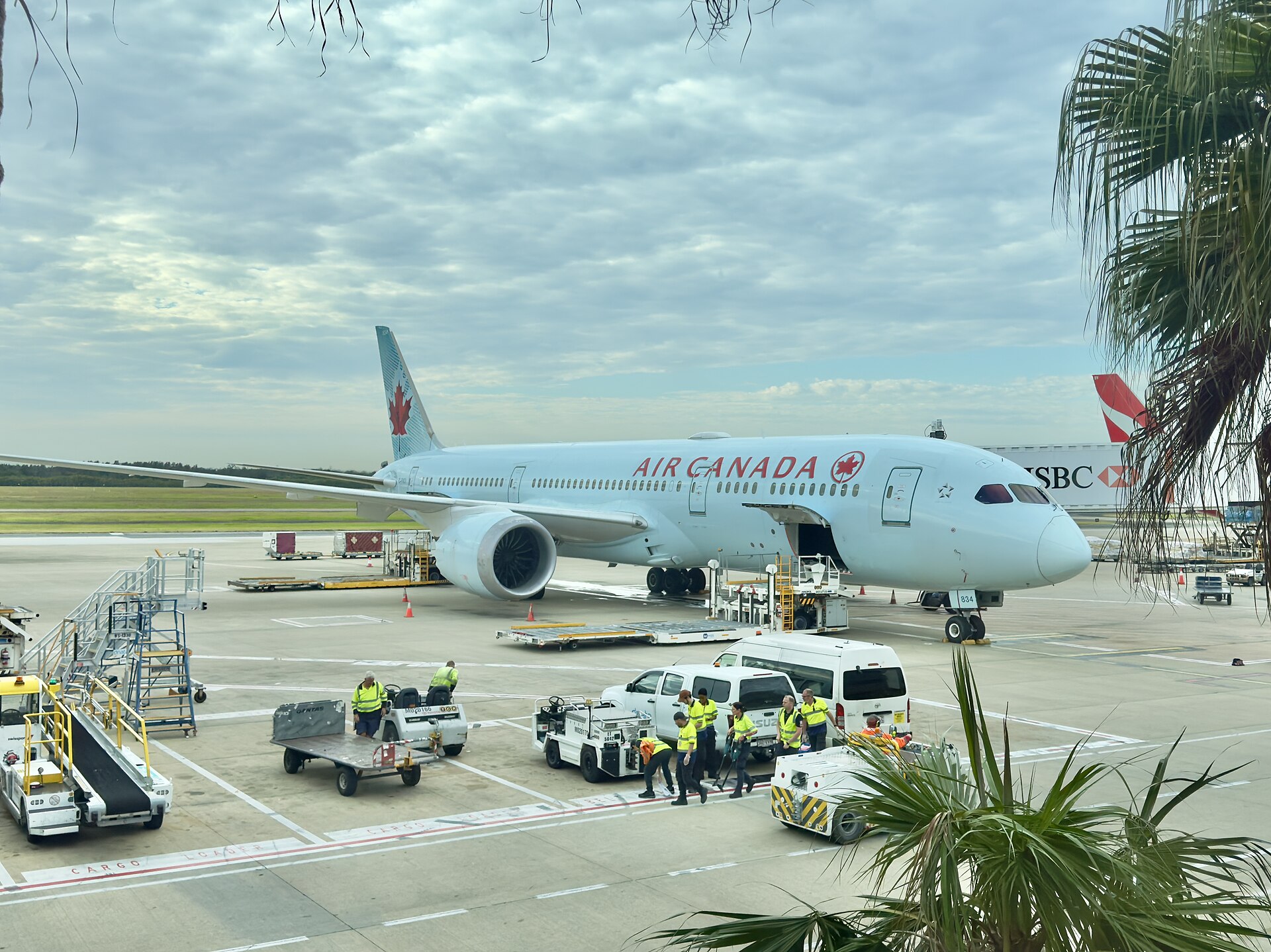 Boeing 787-9 Dreamliner d'Air Canada à l'aéroport de Brisbane