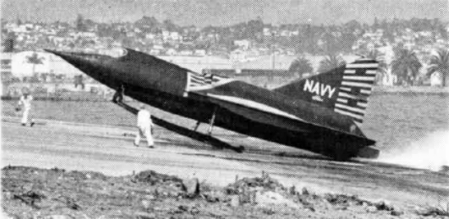The Convair F2Y Sea Dart — a delta-winged jet fighter that took off from water on hydro-skis