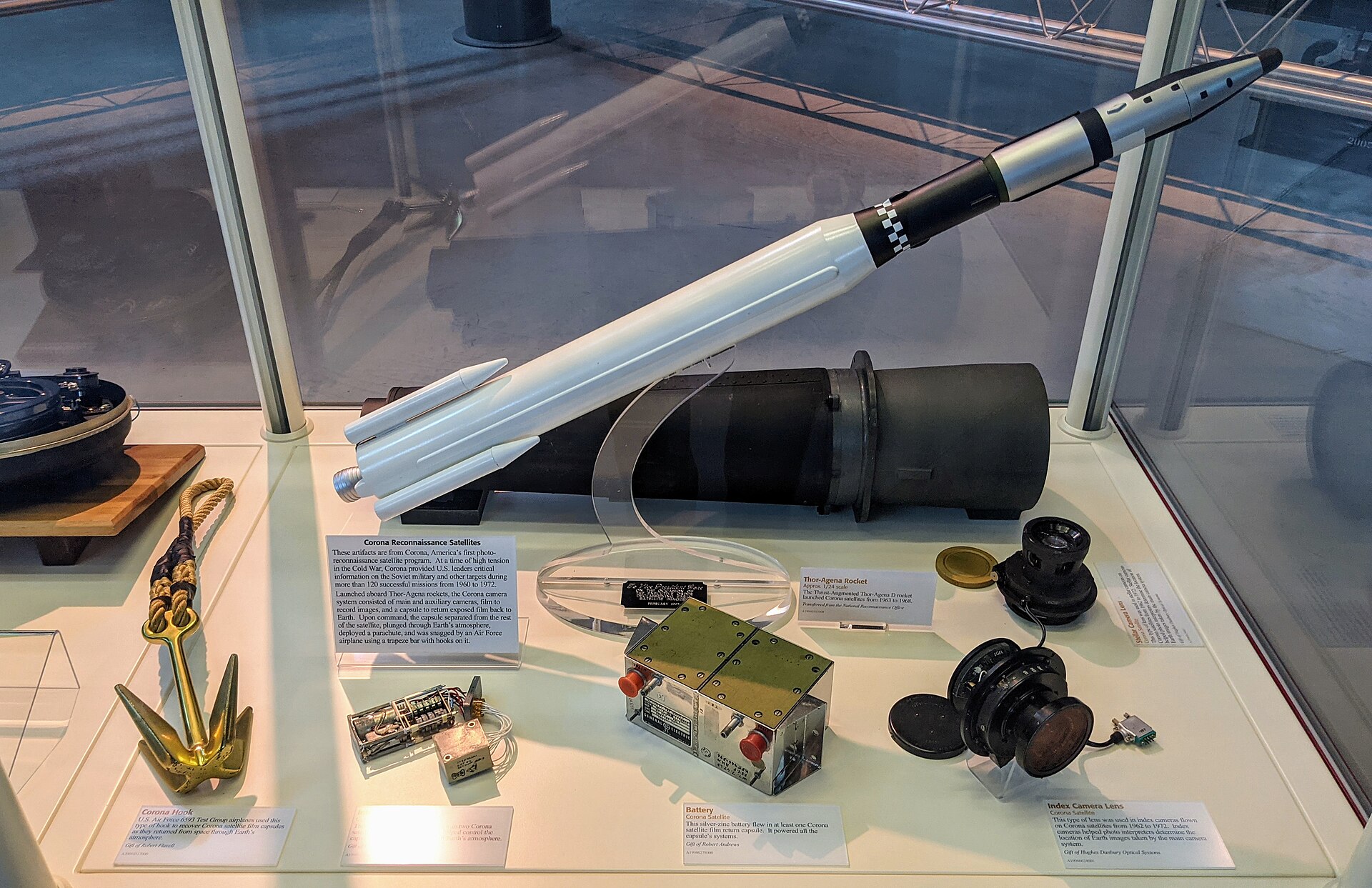 Equipment from the Corona reconnaissance satellite programme