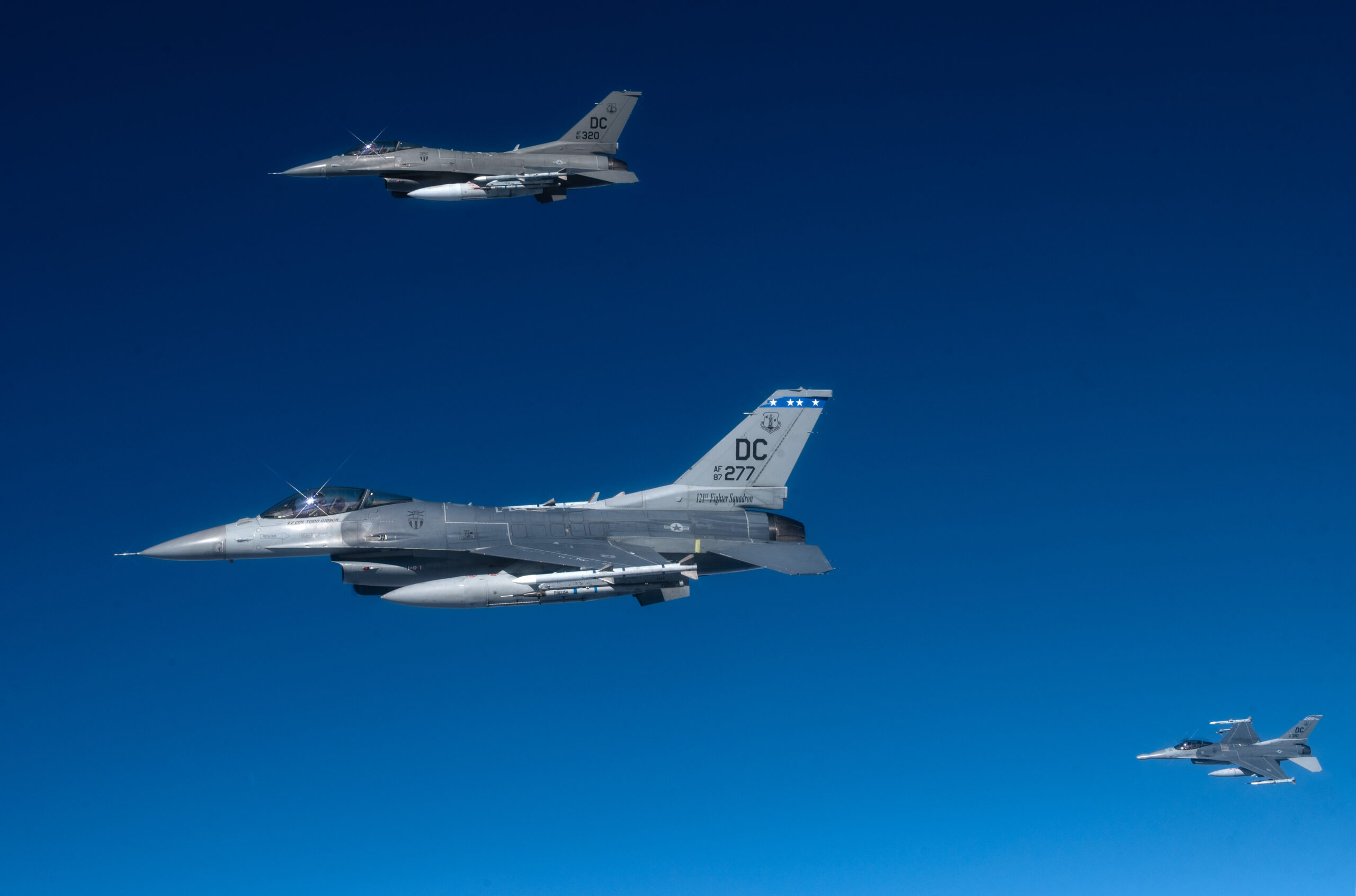 F-16 del Ala 113 de la Guardia Nacional Aérea de DC