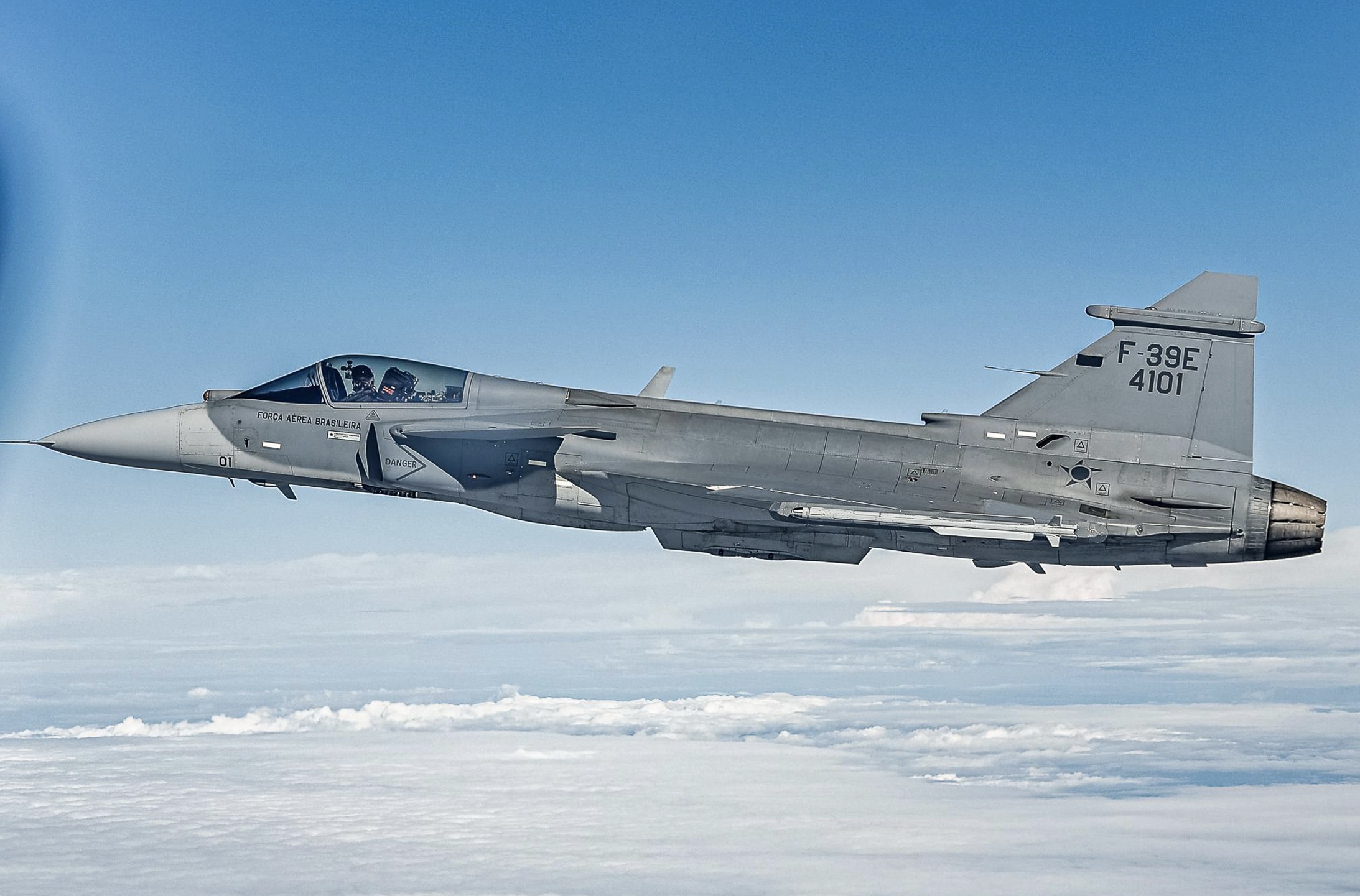 Premier Gripen fabriqué au Brésil