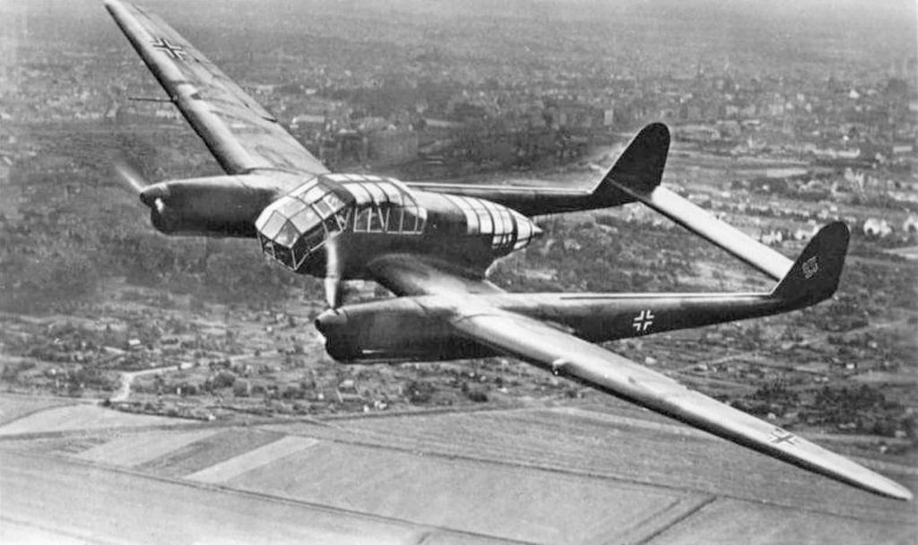 Un aereo da ricognizione Focke-Wulf Fw 189 Uhu