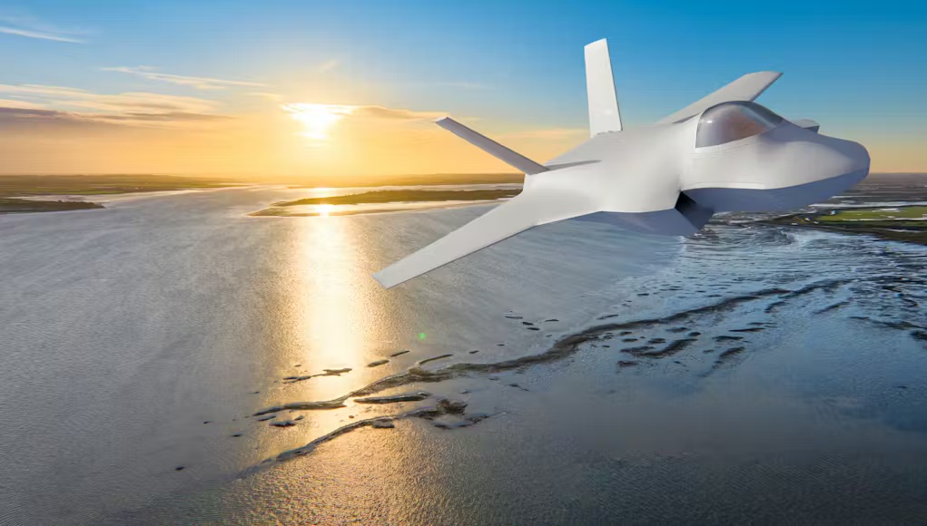 Render del diseño del demostrador aéreo de combate GCAP