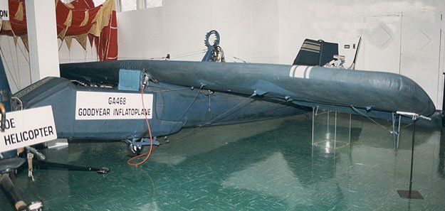 Goodyear-Aufblasplane im Smithsonian erhalten