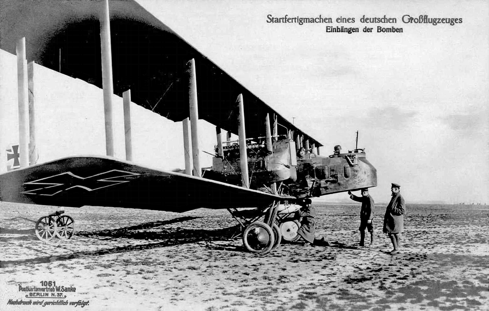 A German Gotha G.V heavy bomber