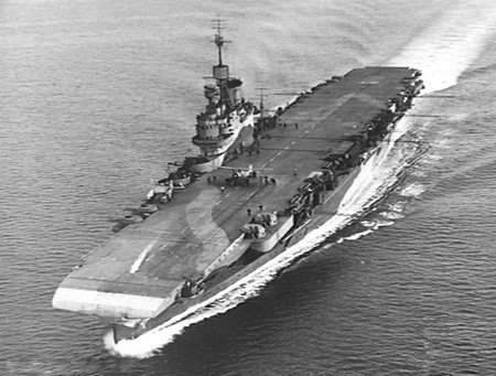 The aircraft carrier HMS Illustrious