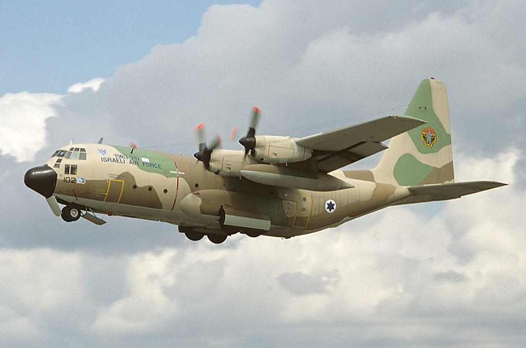 An Israeli Air Force C-130 Hercules