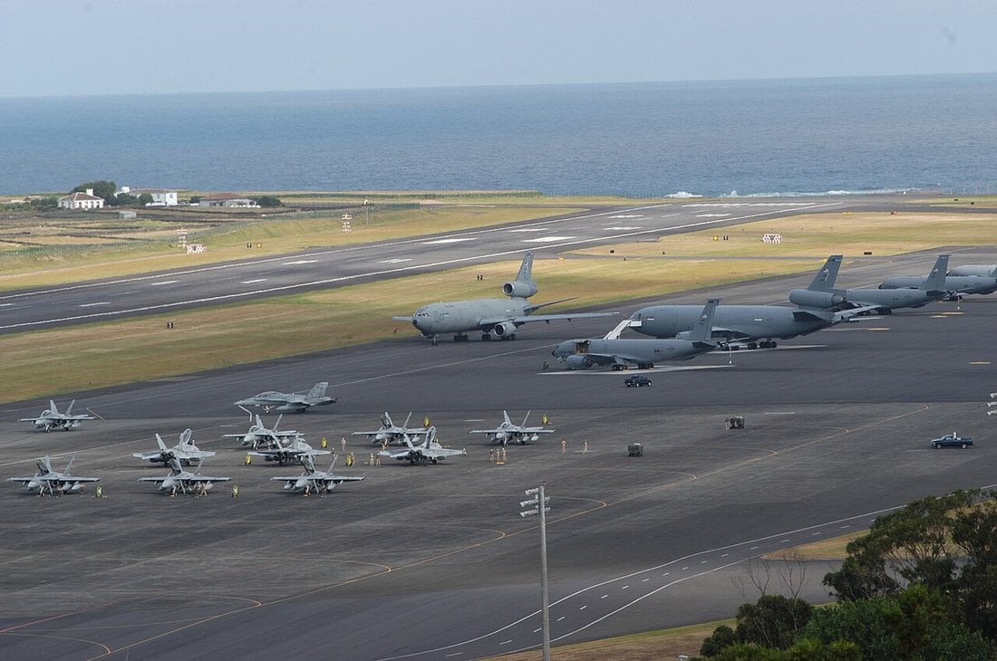 Luftwaffenstützpunkt Lajes auf der Insel Terceira auf den Azoren