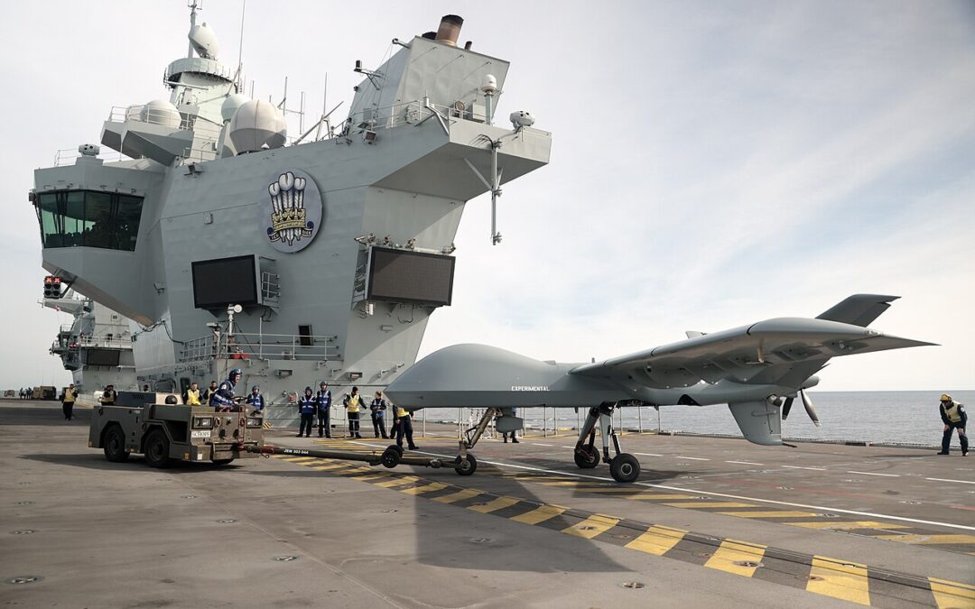 Il drone che decolla dalle portaerei senza catapulta