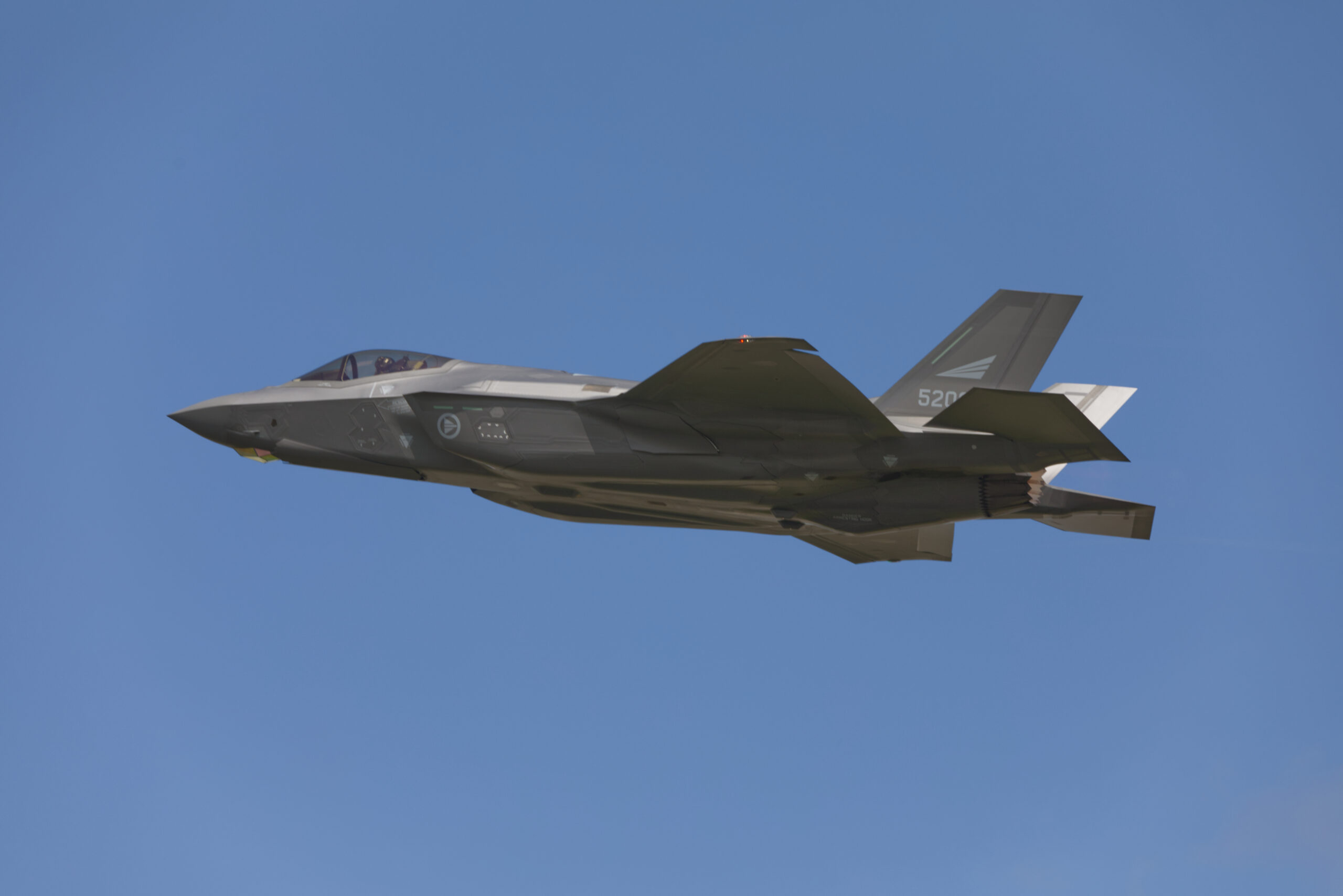 Un F-35A Lightning II de la Force aérienne royale norvégienne