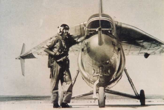 Pete Girard con el Ryan X-13