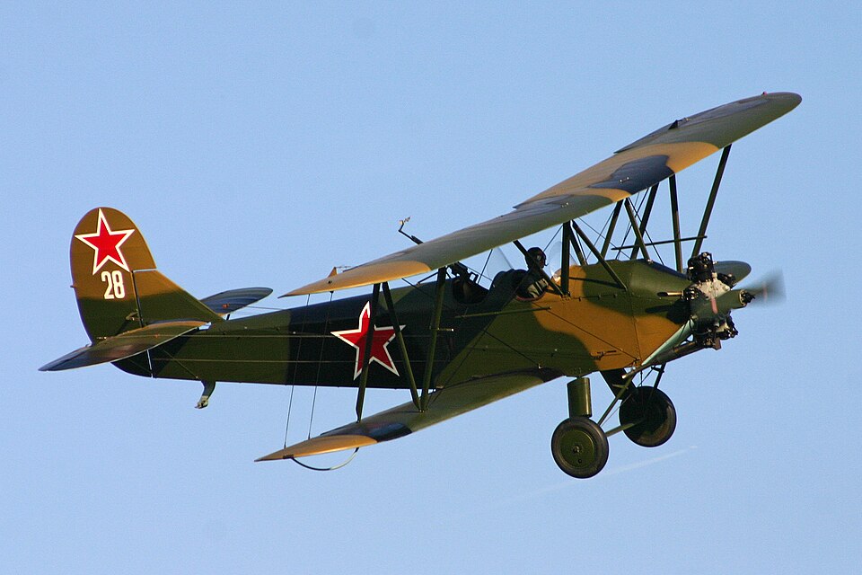 Polikarpov Po-2 biplane used in Korean War Polikarpov Po-2 biplane used in Korean War