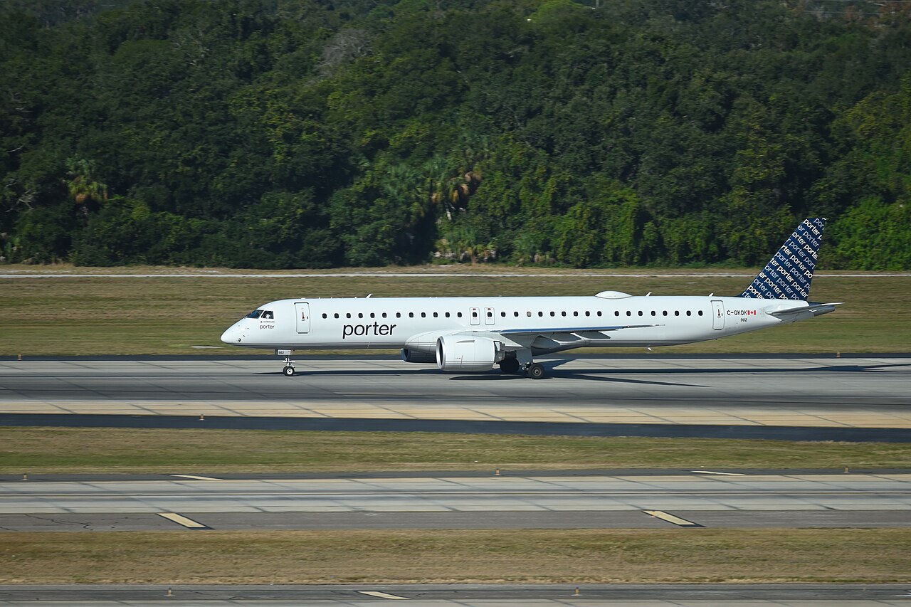 Embraer E195-E2 de Porter Airlines aux couleurs de Porter