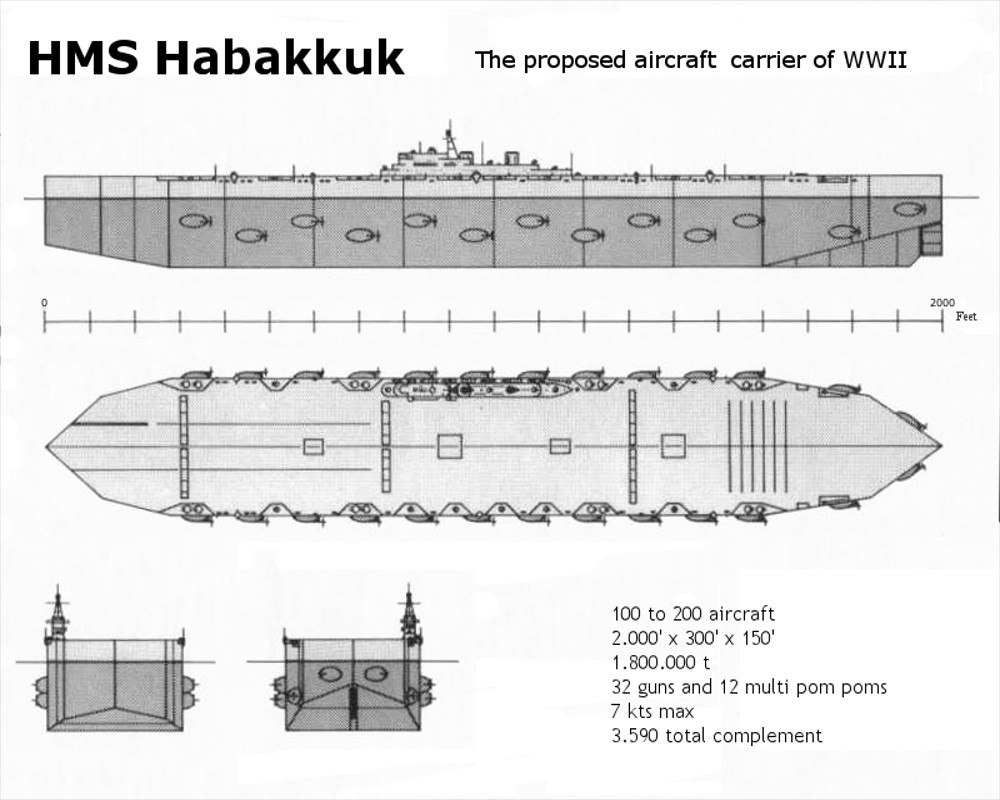 Project Habakkuk prototype on Patricia Lake The Project Habakkuk prototype on Patricia Lake, Alberta