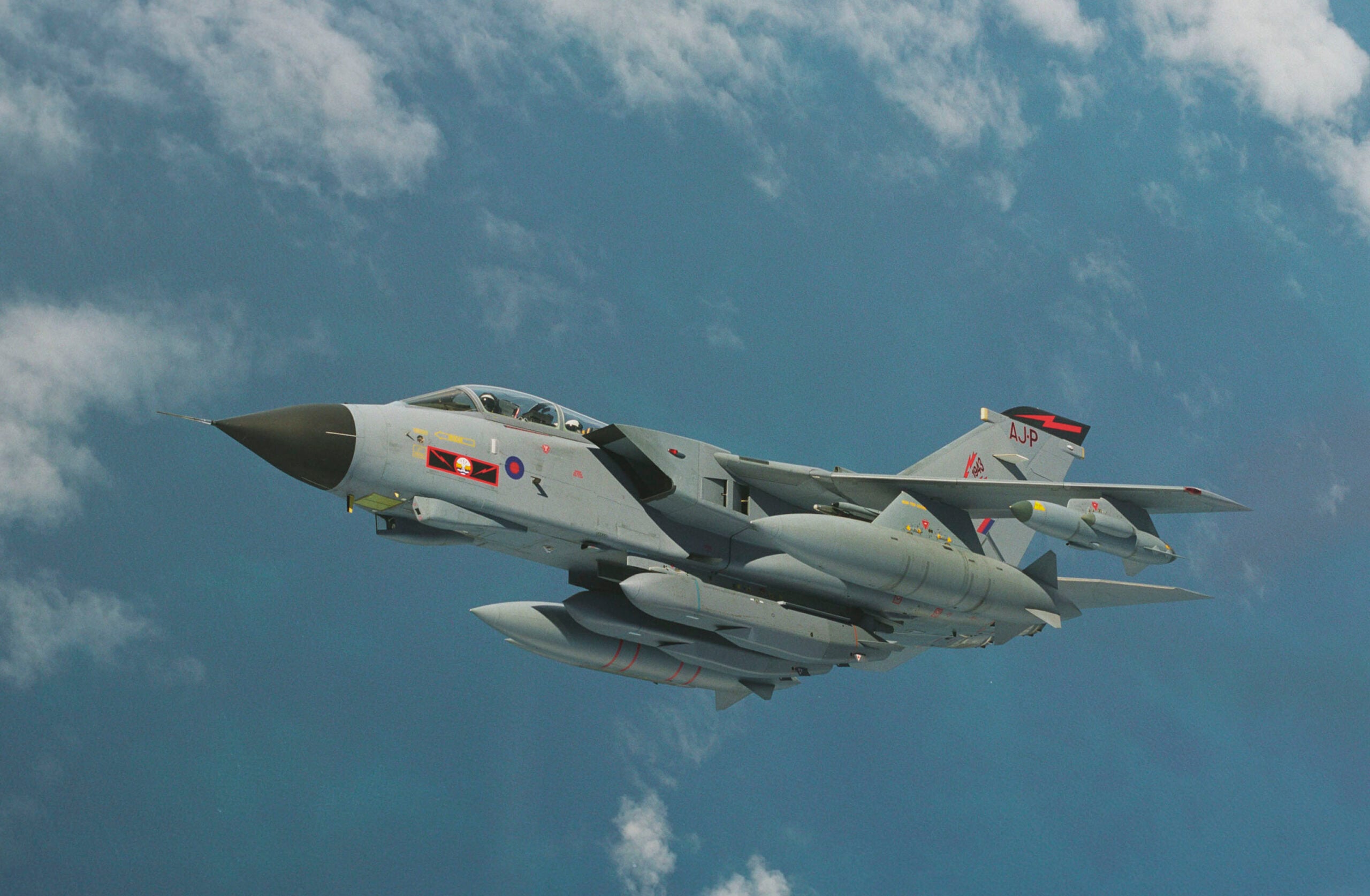 Royal Air Force Tornado GR4 Aircraft from 617 Squadron with Storm Shadow Cruise Missiles