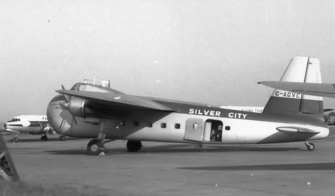 Silver City Bristol at Ringway 1955