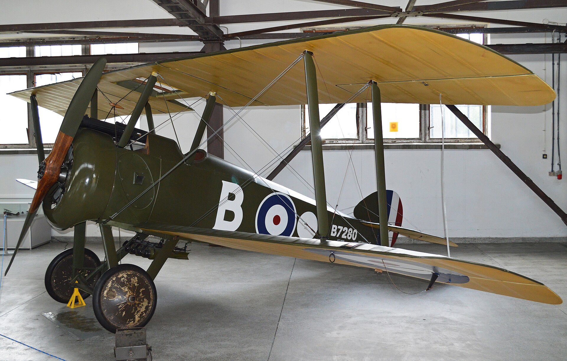 A Sopwith Camel, British fighter of the First World War