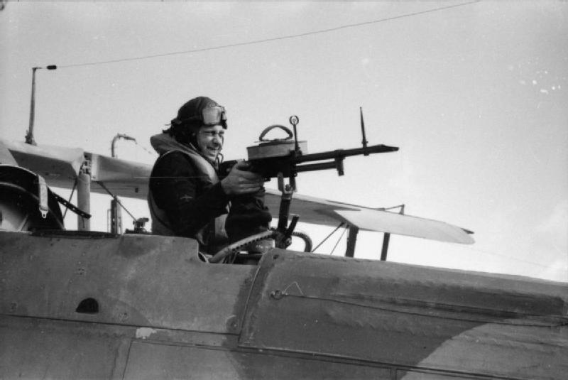 A Swordfish air gunner at his position