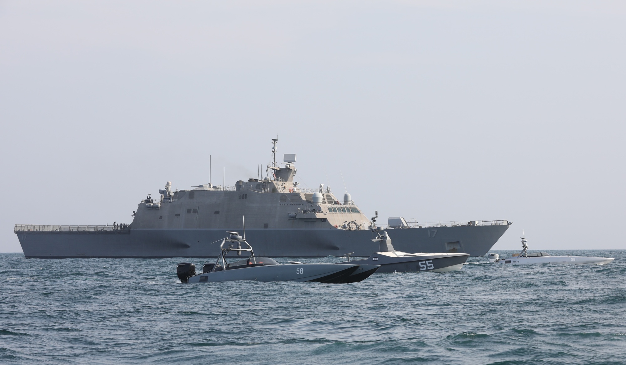 La Task Force 59, composée de navires de surface sans équipage, se trouve dans le golfe Persique.