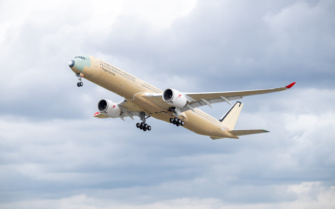 Airbus realiza el vuelo del avión de pasajeros de mayor alcance del mundo.