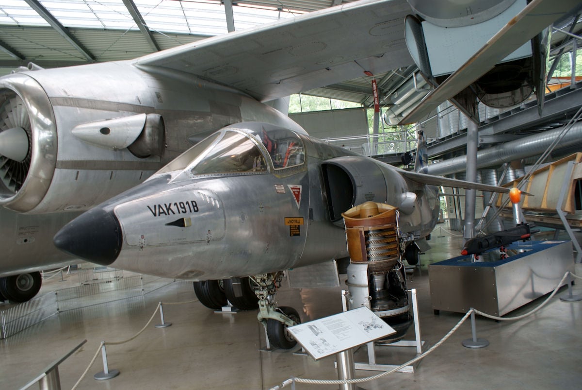 Muso e presa d'aria del VAK 191B al Deutsches Museum