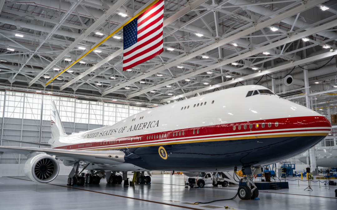 Il nuovo Air Force One americano viene svelato.
