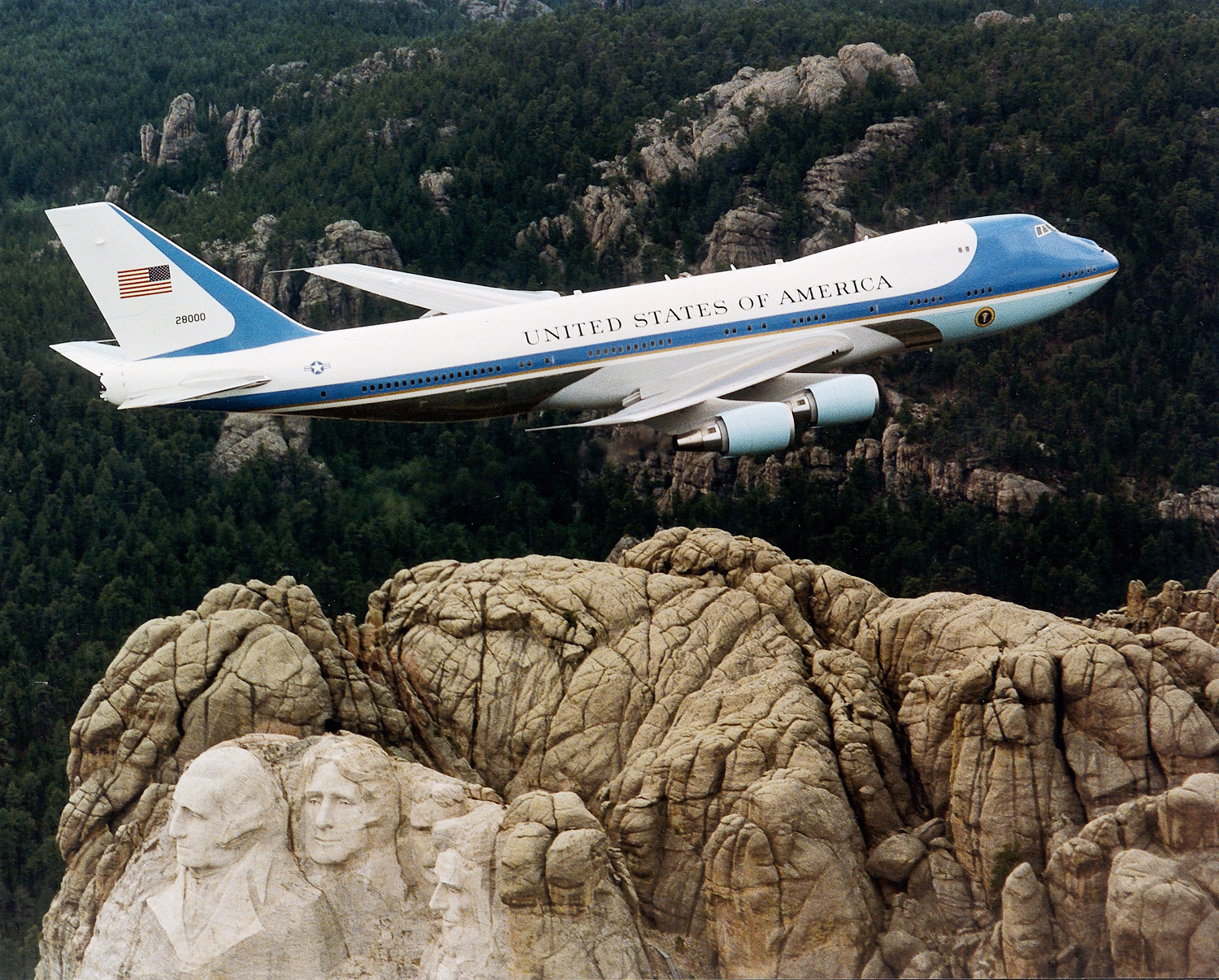 Le VC-25A, le plus ancien des deux 747 présidentiels