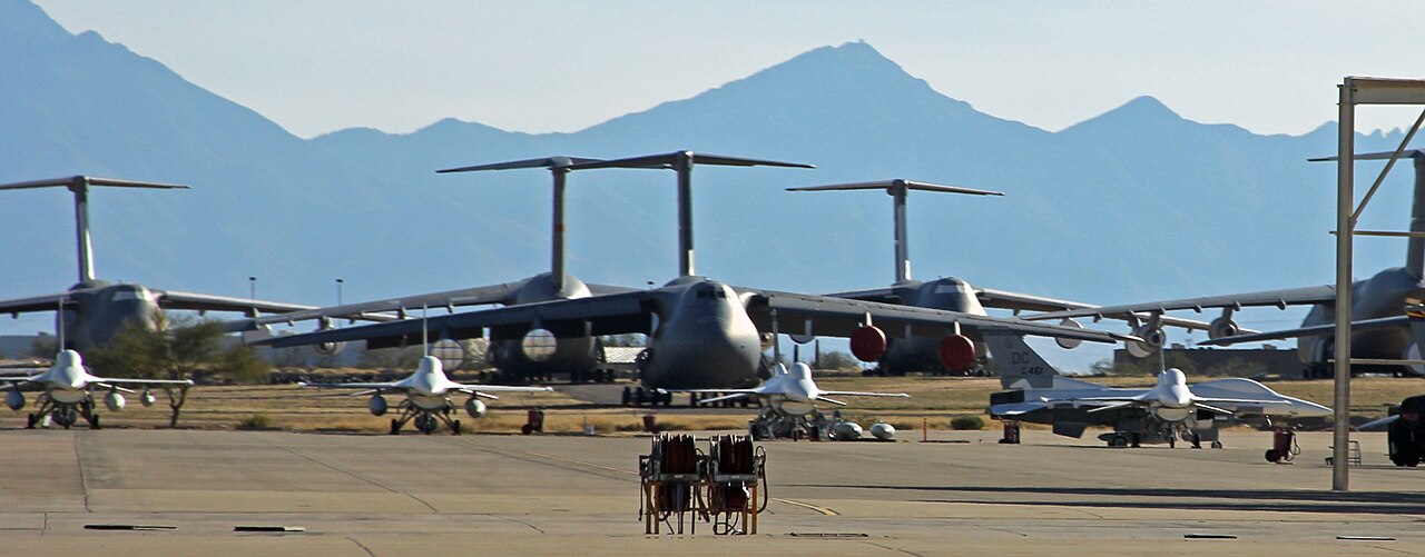 Stored military aircraft at AMARG
