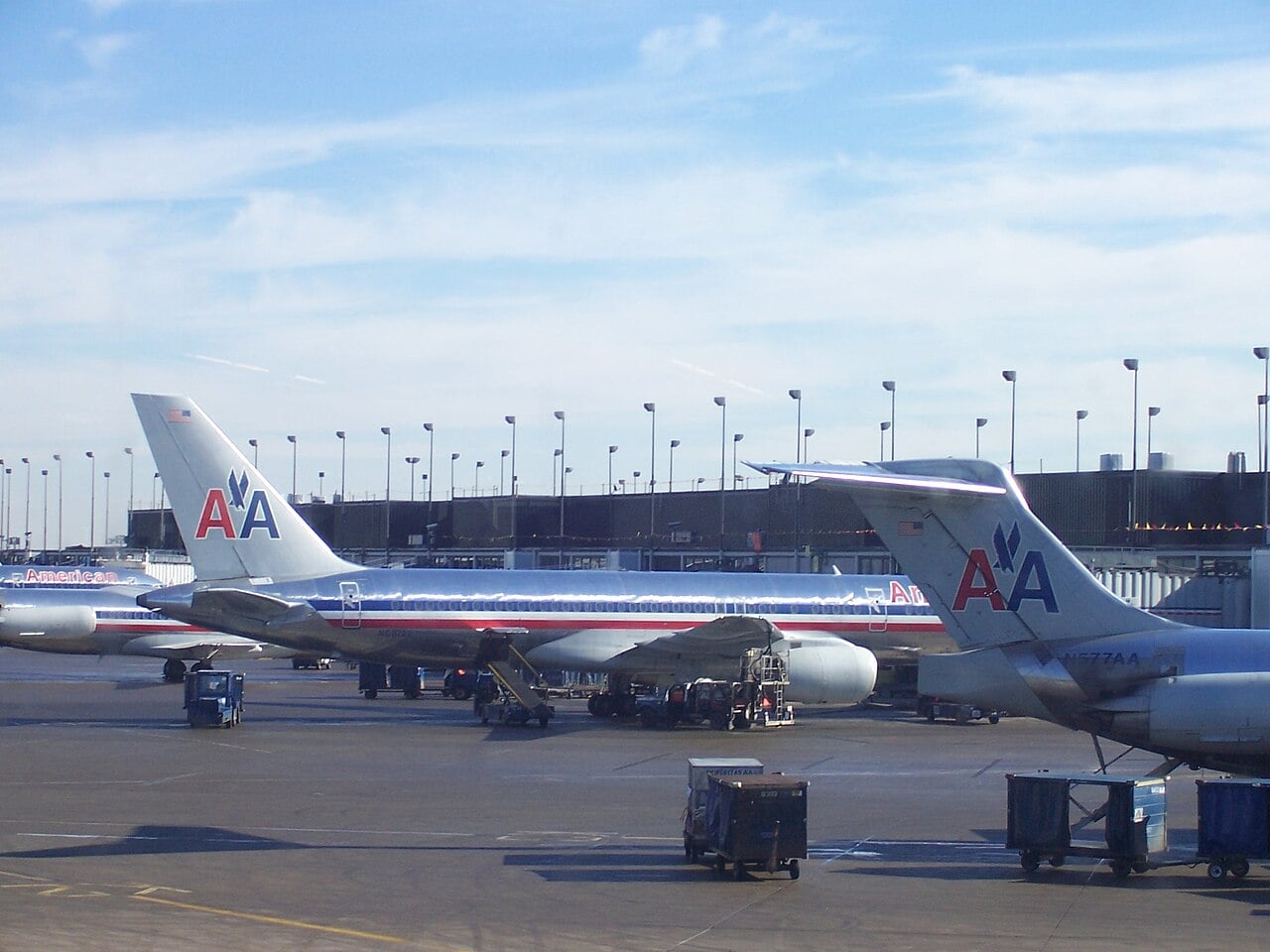 Terminal 3 d'American Airlines à l'aéroport O'Hare de Chicago