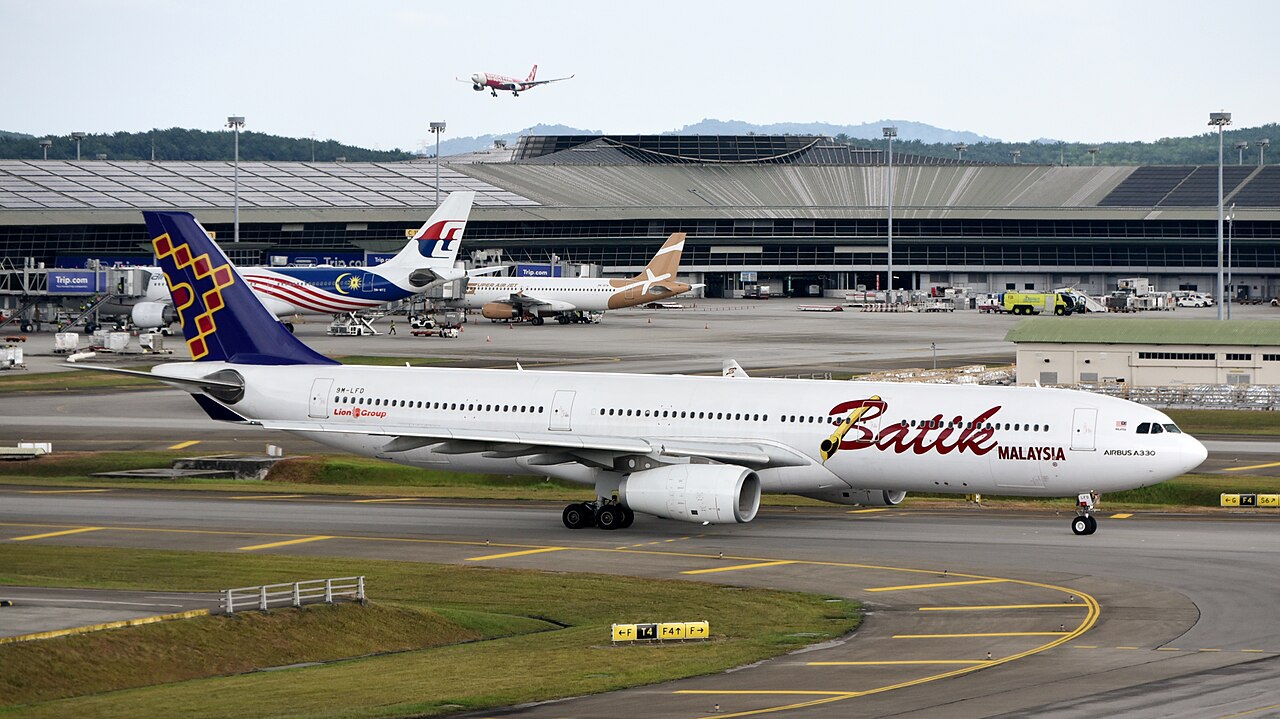 Airbus A330 de Batik Air Malaysia à Kuala Lumpur