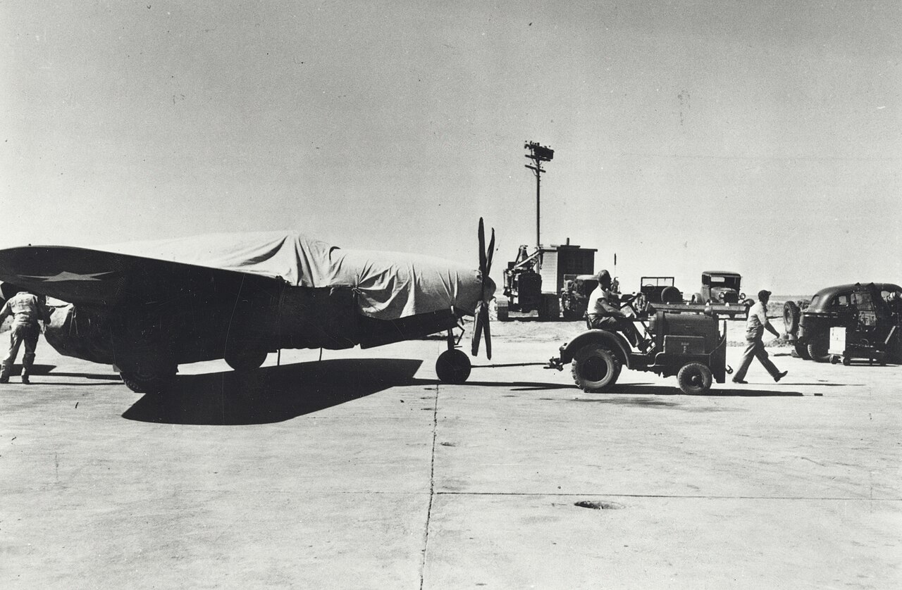 Bell XP-59A with dummy propeller disguise